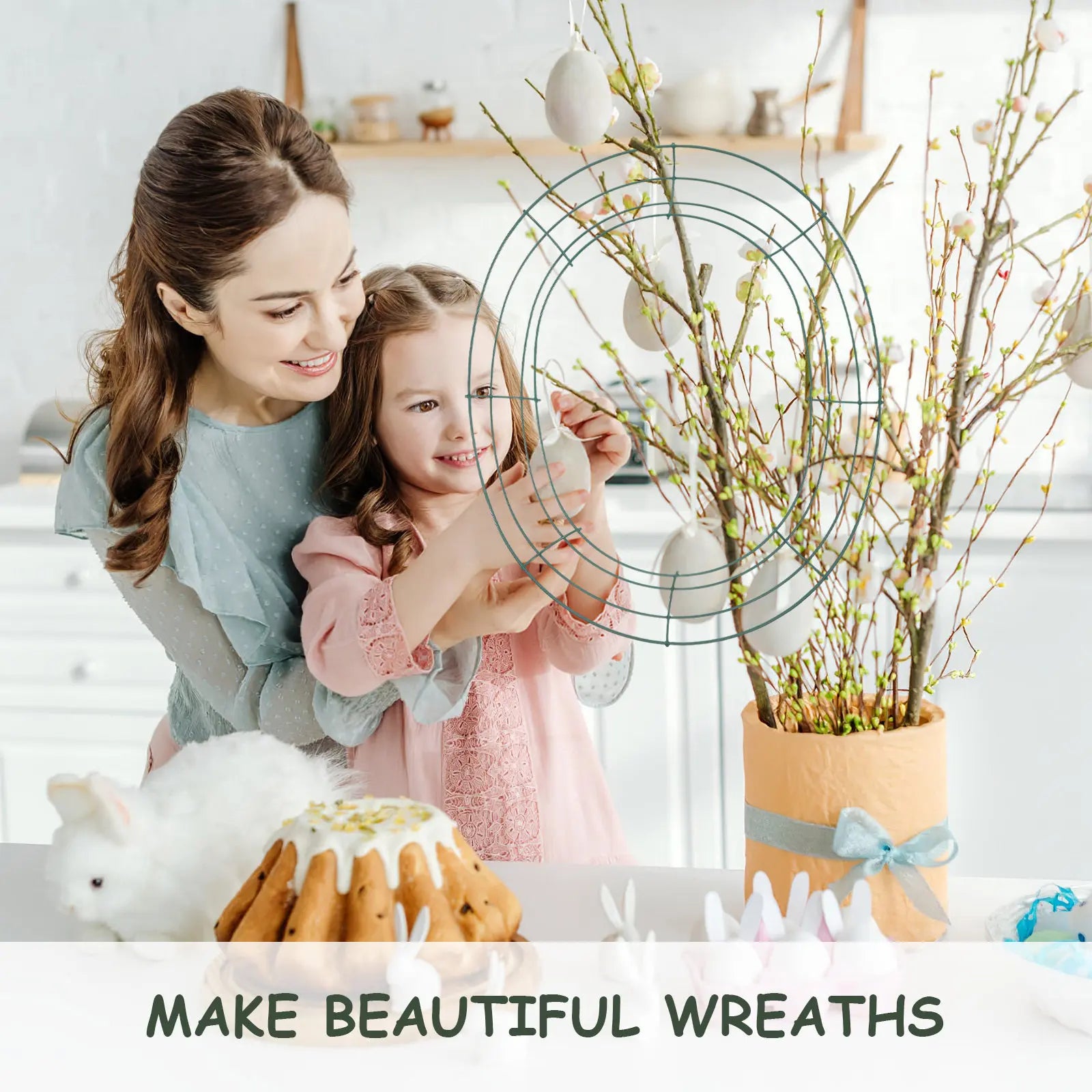 Egg  Wreath Frame Wreath