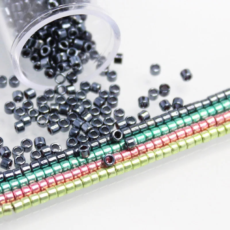 2.0MM MKY Beads 10Grams/Tube  Metallic Colors Glass