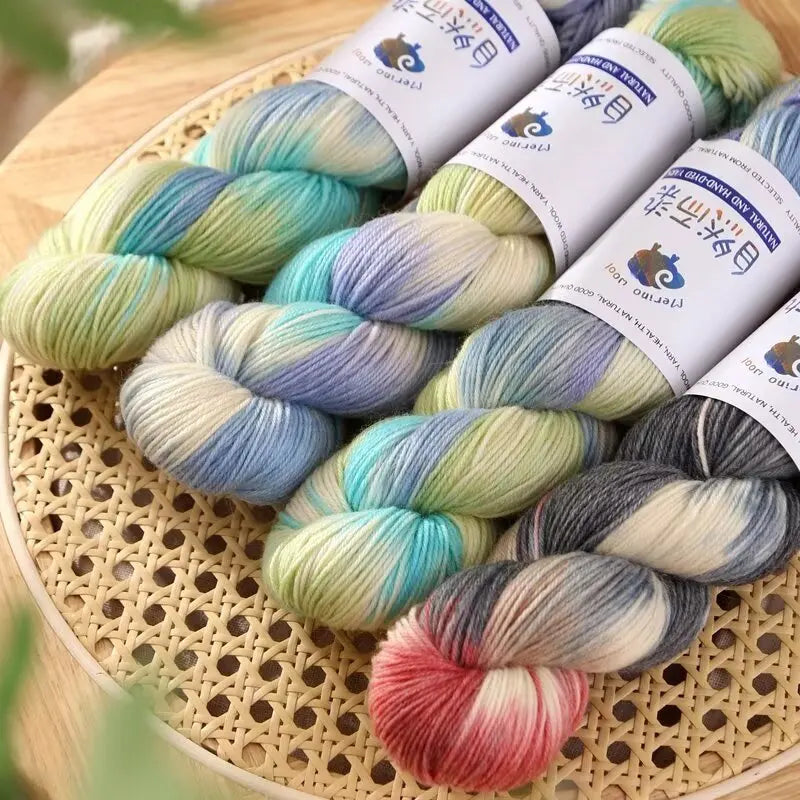 100g 270Meters Handmade Dyed Wool Yarn