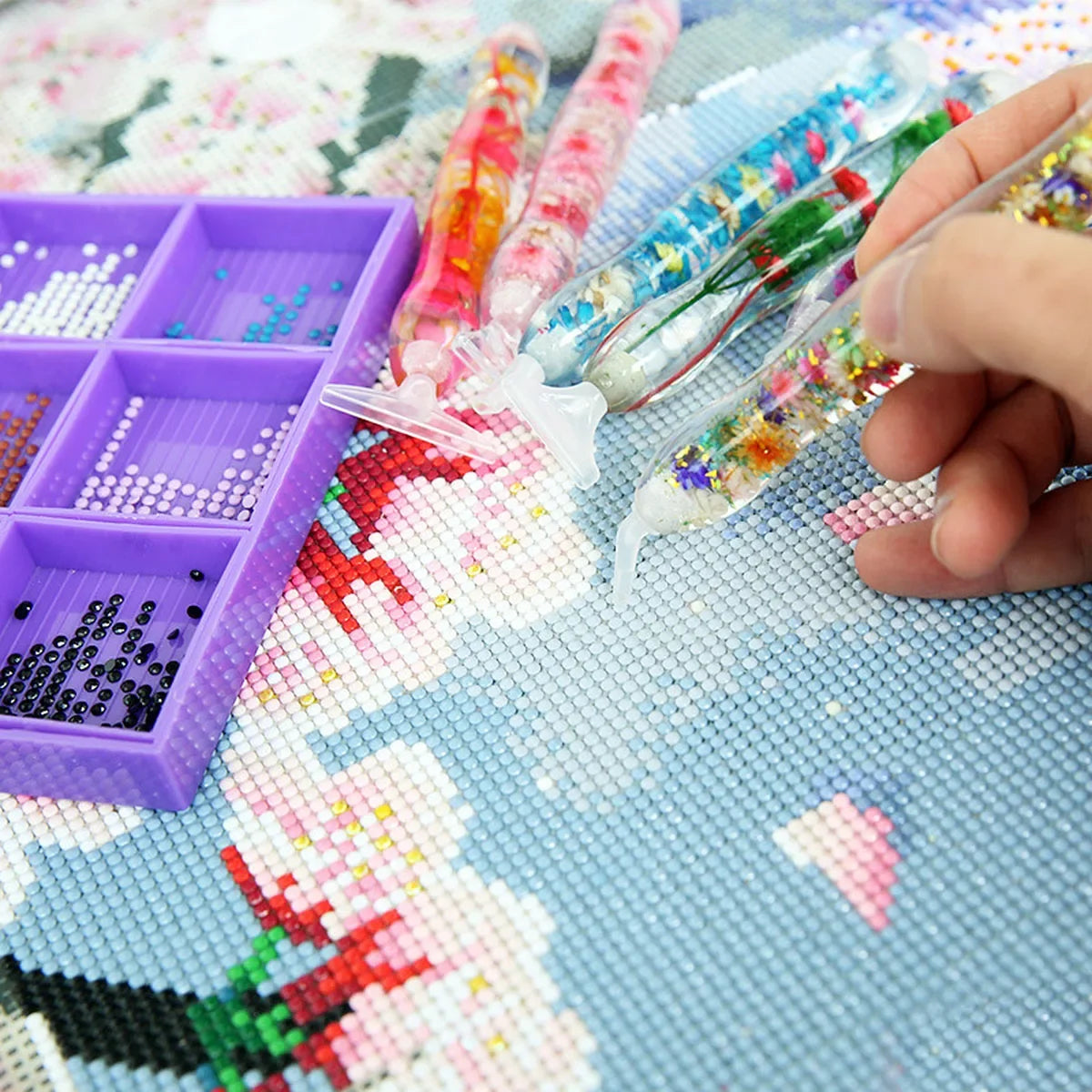 5D Resin Diamond Painting Pen With 6pcs