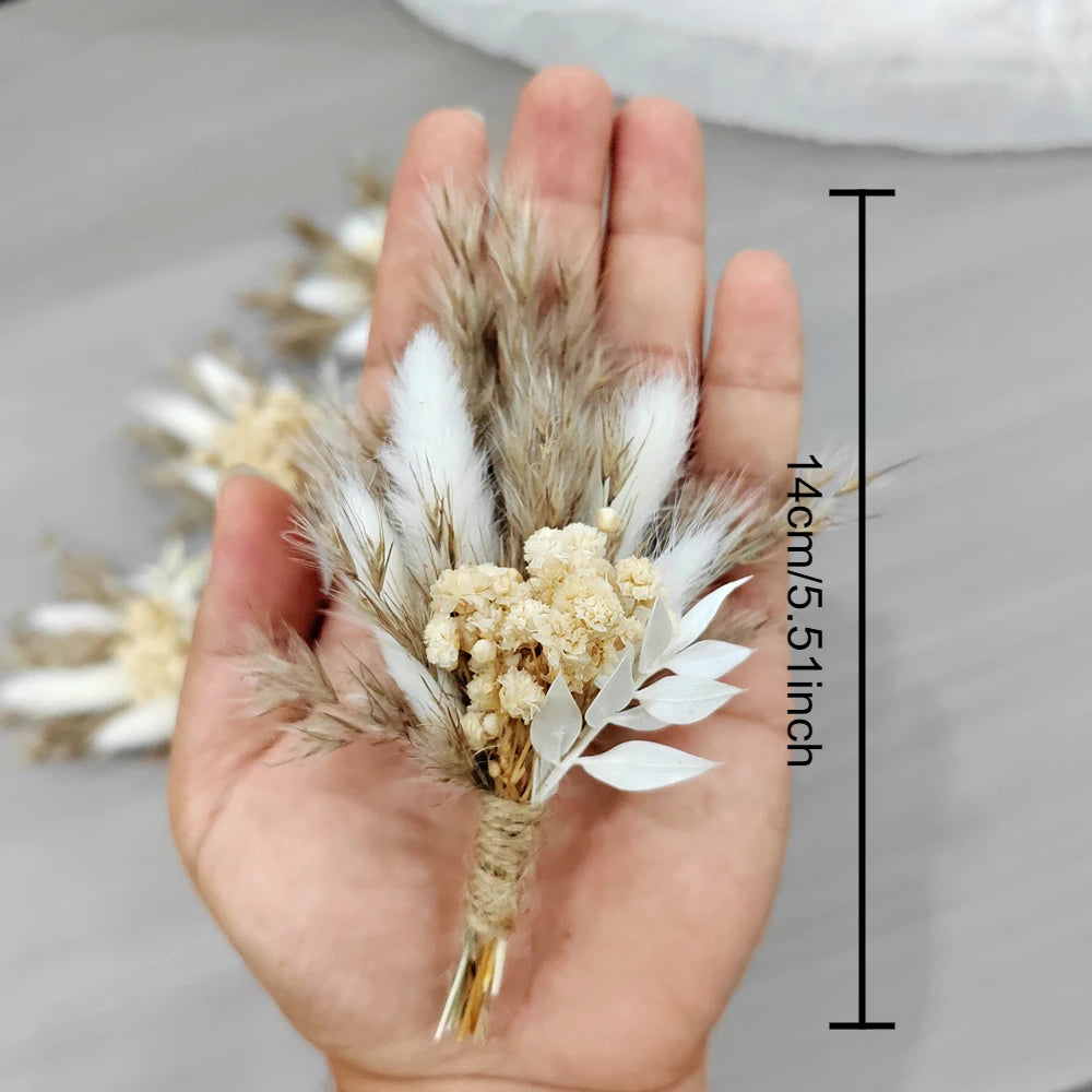 Mini Boho Dried Flower Bouquet of 12