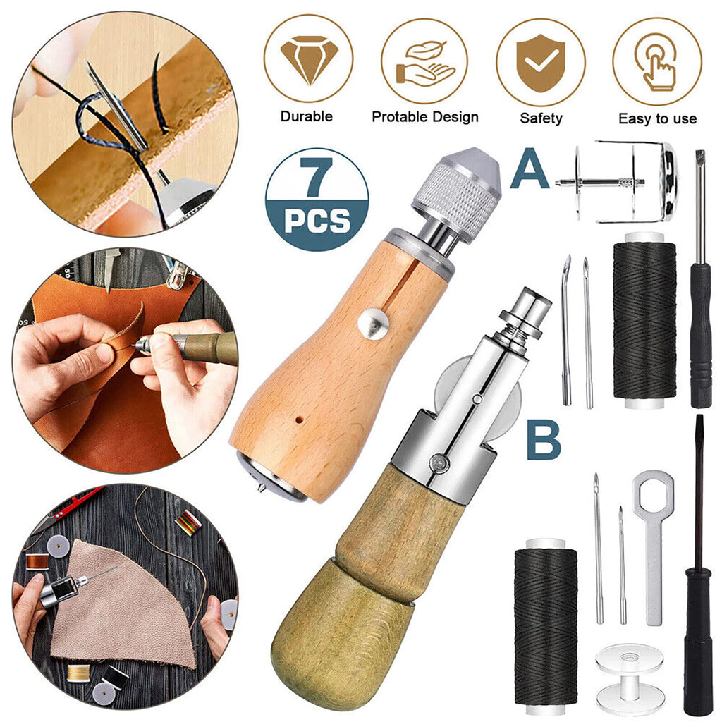 Leather Hand Sewing  Awl Set