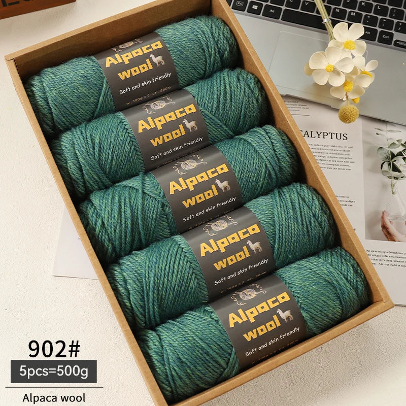 500g Alpaca Wool 245 Chunky Knitting Yarn