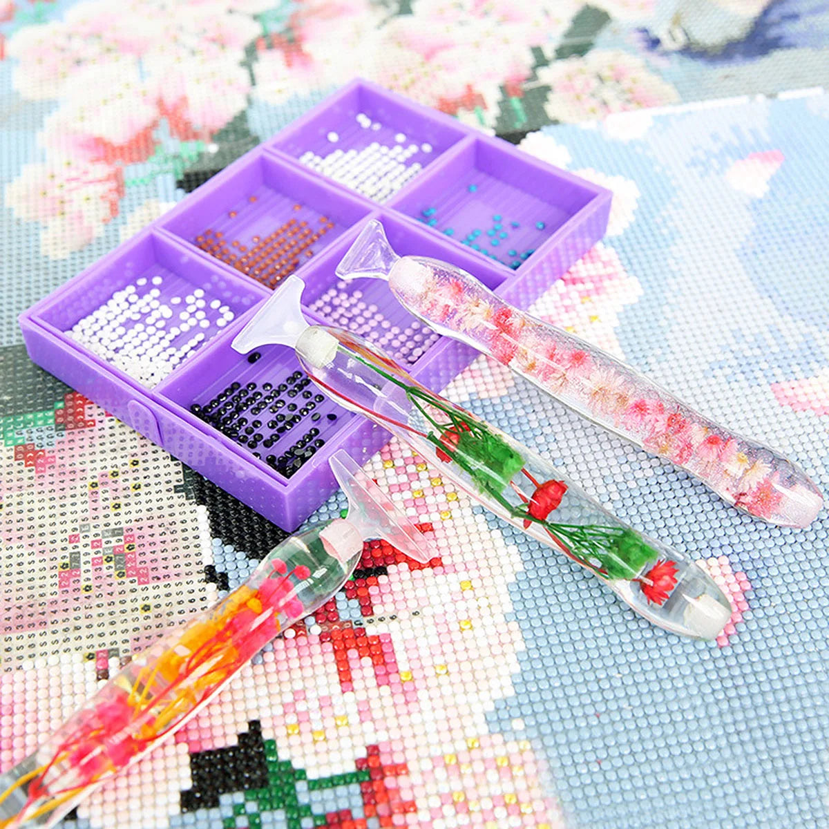 5D Resin Diamond Painting Pen With 6pcs