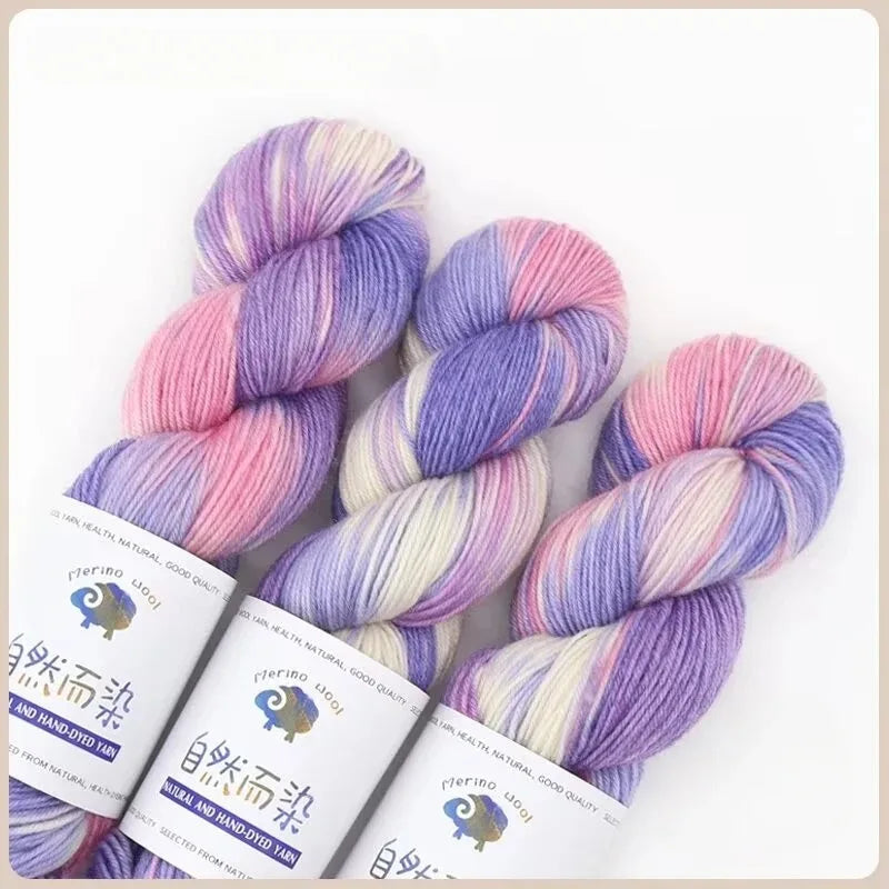 100g 270Meters Handmade Dyed Wool Yarn