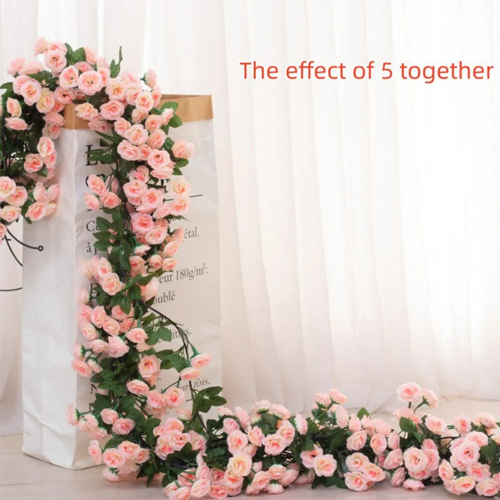 45/69pcs Artificial Rose Flowers Vine