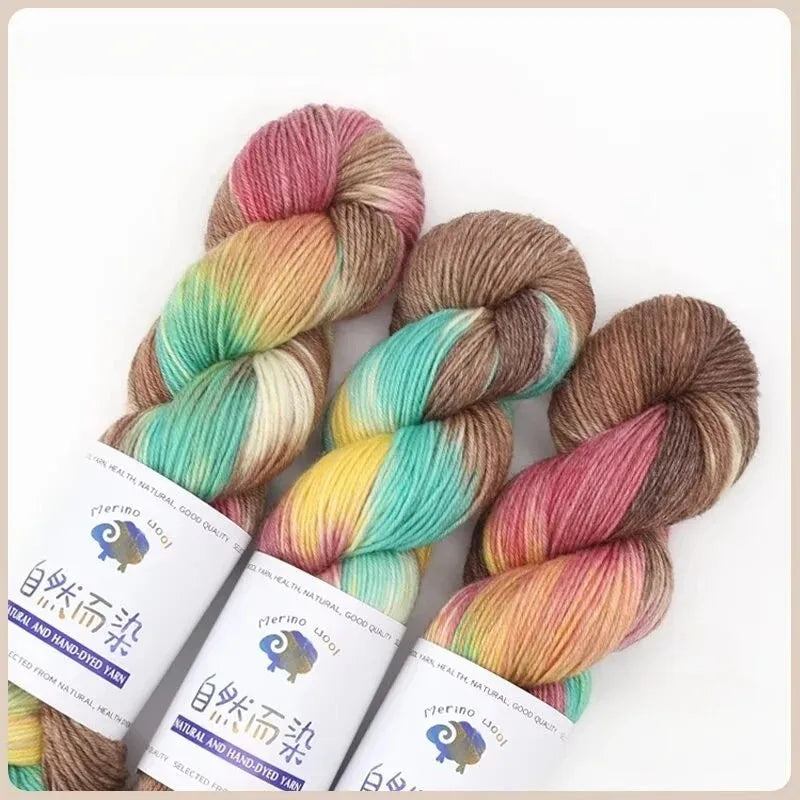 100g 270Meters Handmade Dyed Wool Yarn
