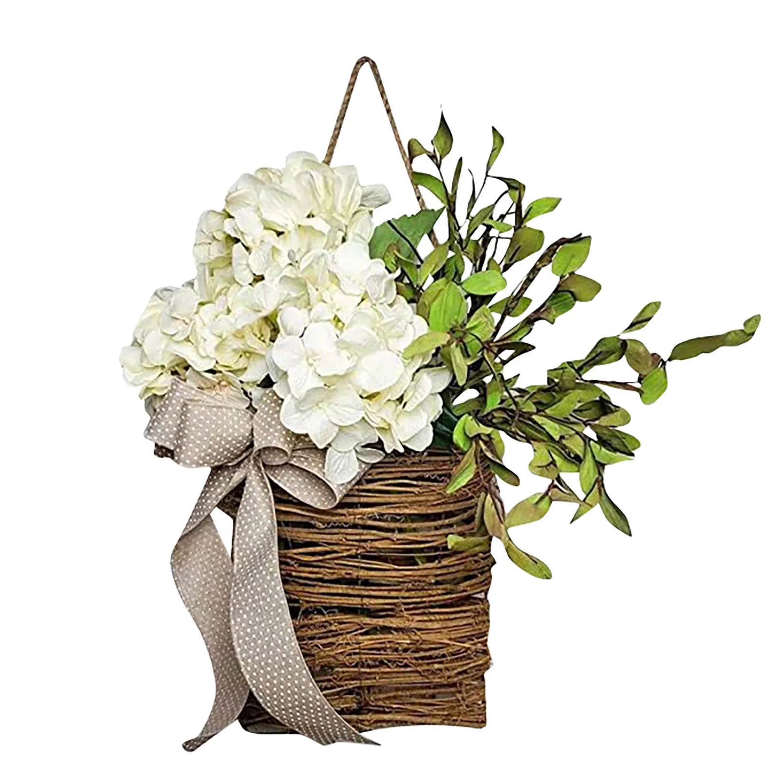Artificial Flower Wreath Spring Summer Wildflowers