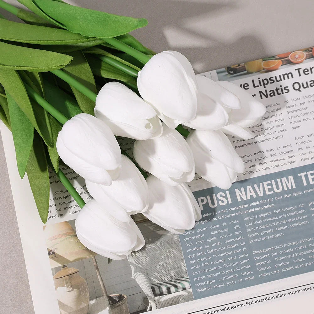 10/5/1pcs Tulip Artificial Flower Bouquet