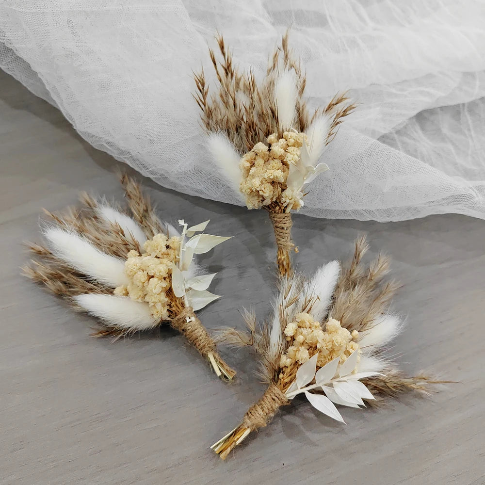 Mini Boho Dried Flower Bouquet of 12