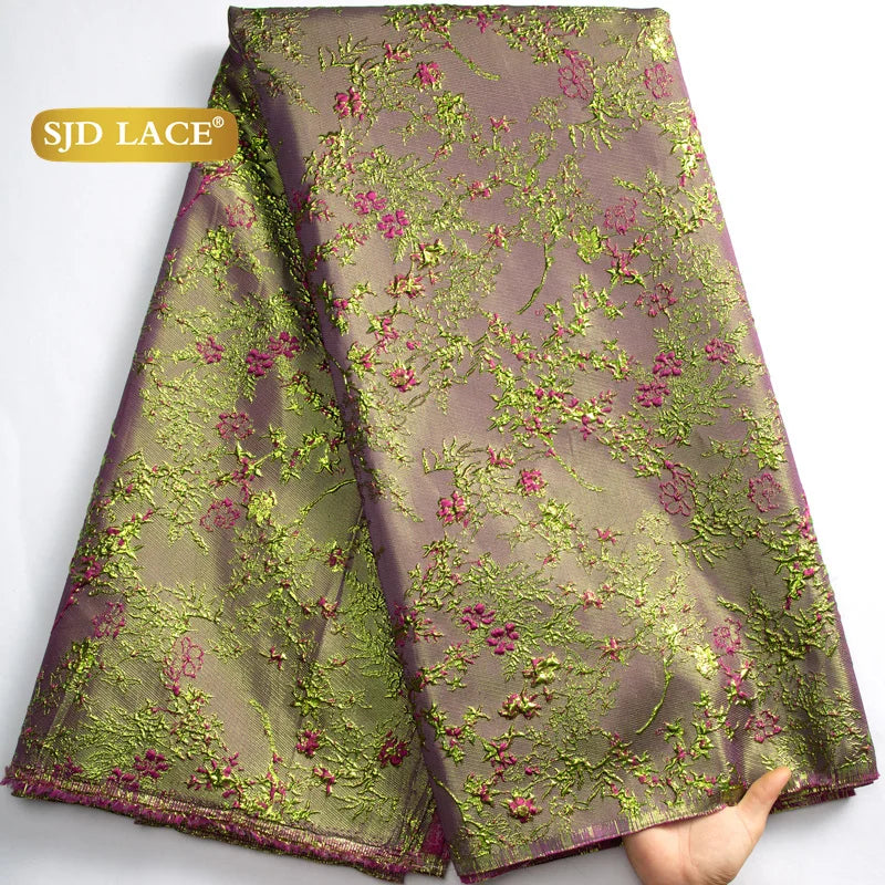 African Lace Fabric  High Quality French Brocade