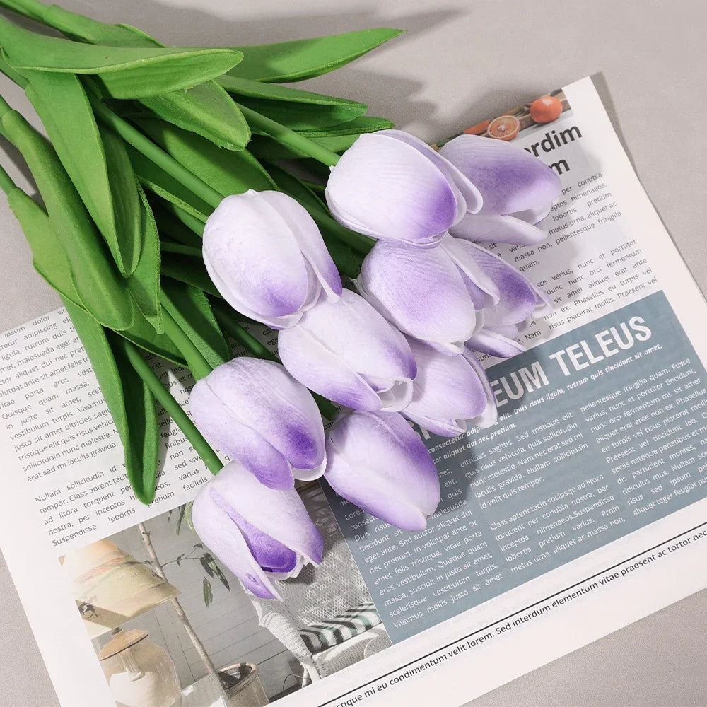 10/5/1pcs Tulip Artificial Flower Bouquet