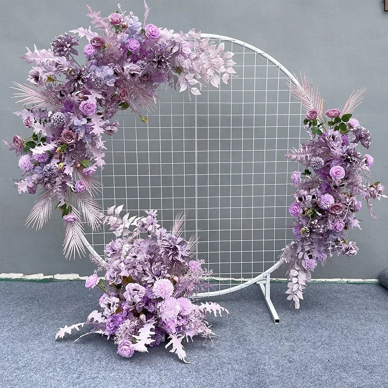 Wedding flower arrangement   round frame