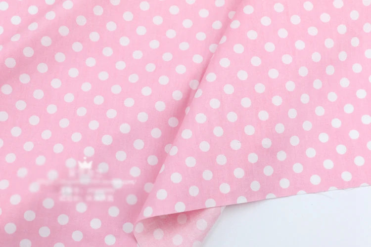 Dot print 100% cotton sold by  meter,