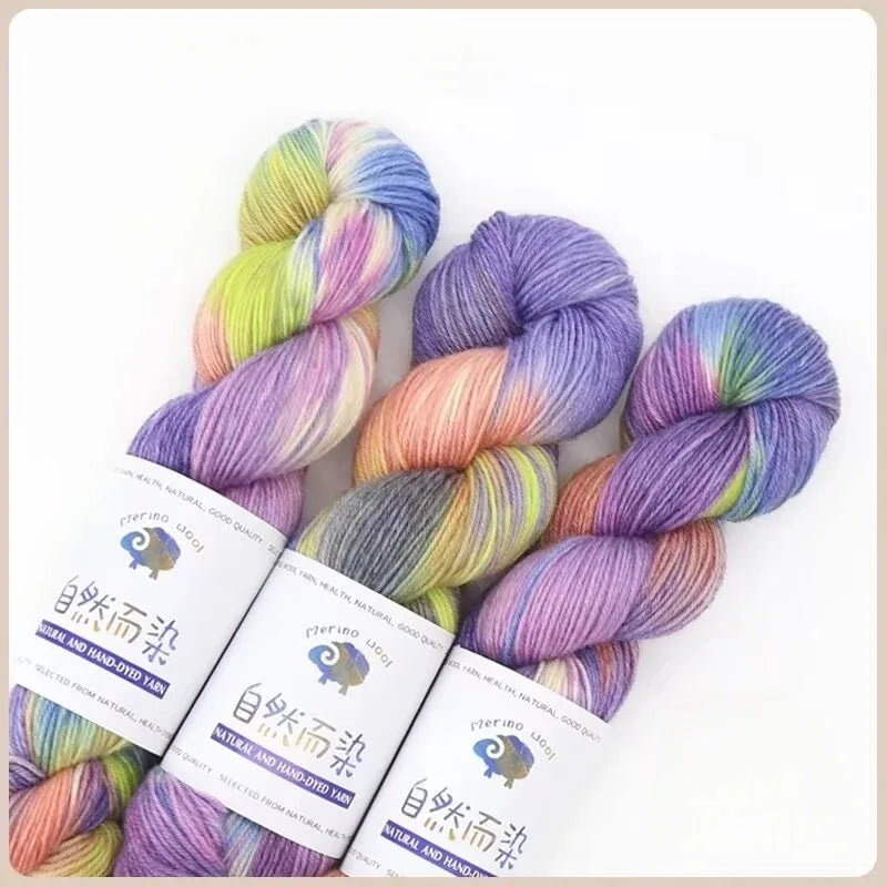 100g 270Meters Handmade Dyed Wool Yarn