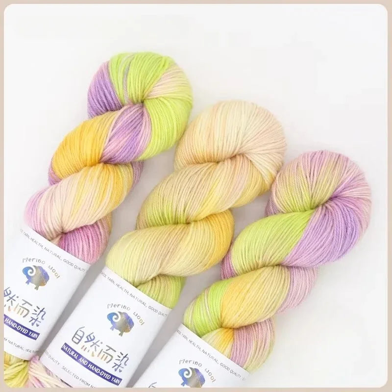 100g 270Meters Handmade Dyed Wool Yarn