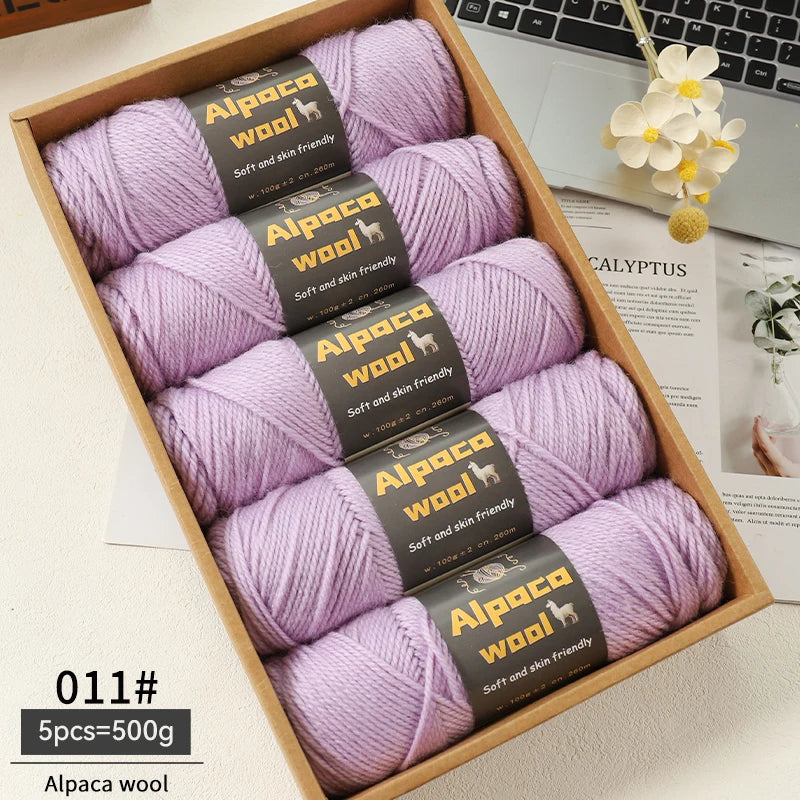 500g Alpaca Wool 245 Chunky Knitting Yarn