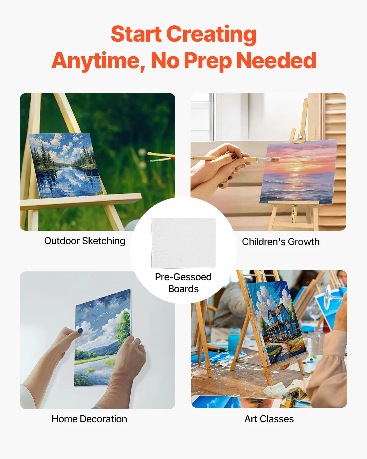 Canvas Boards White Canvas Panels