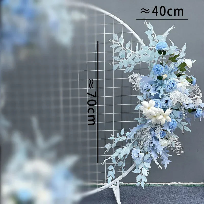 Wedding flower arrangement   round frame