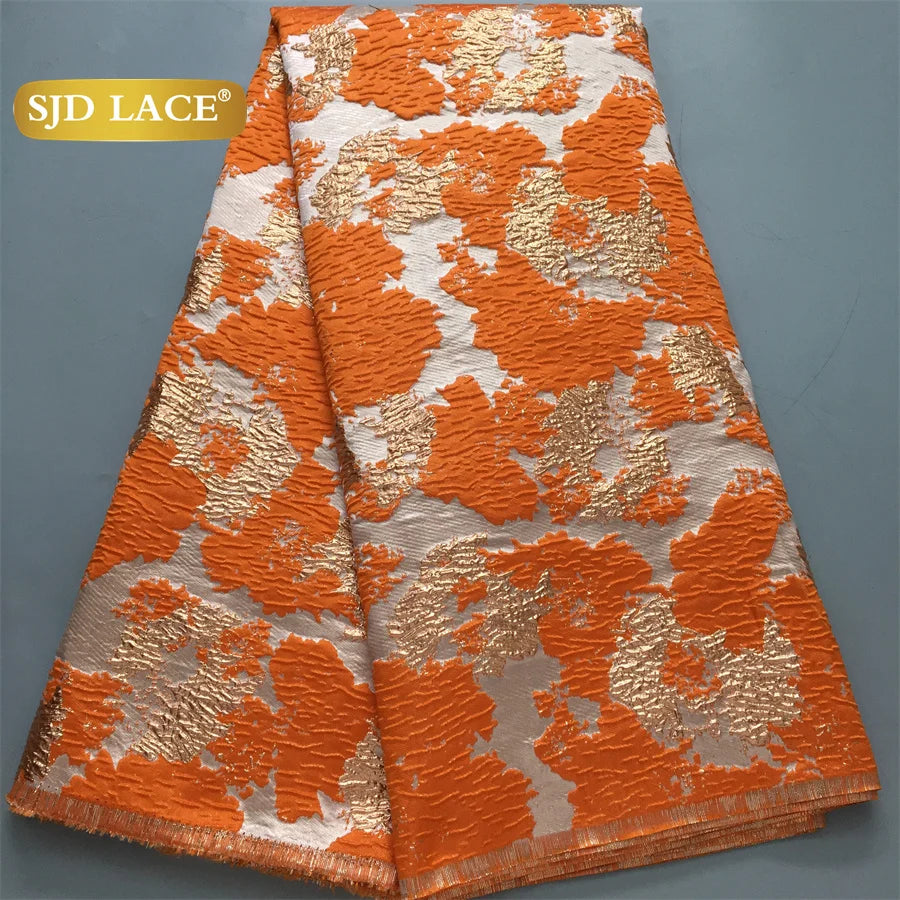 African Lace Fabric  High Quality French Brocade