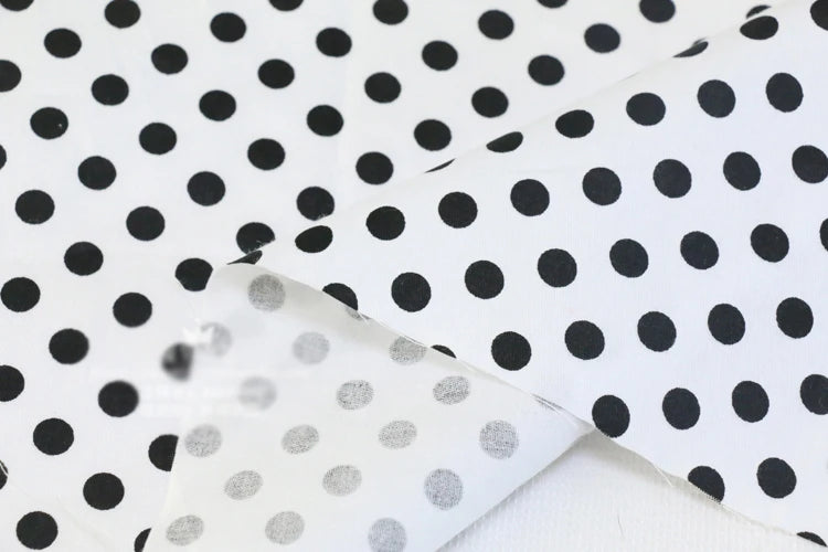 Dot print 100% cotton sold by  meter,