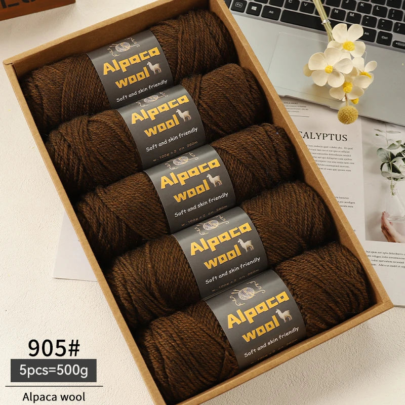 500g Alpaca Wool 245 Chunky Knitting Yarn