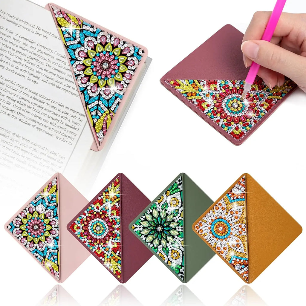 DIY Diamond Art Bookmarks Kit, 4 Pcs