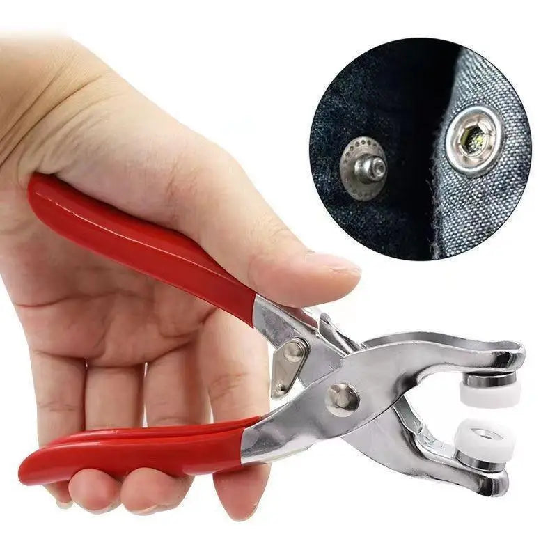 100pcs Prong Rings 9.5mm  Metal  Pliers Snap Button