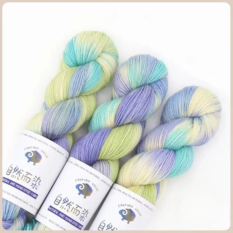 100g 270Meters Handmade Dyed Wool Yarn