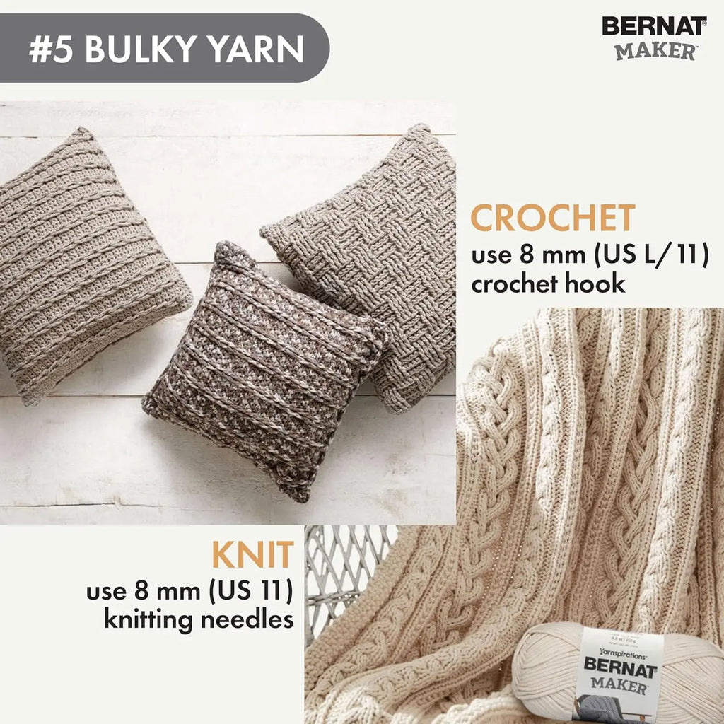 Bulky Cotton Nylon Yarn - 250g/8.8oz, 290m/317yd