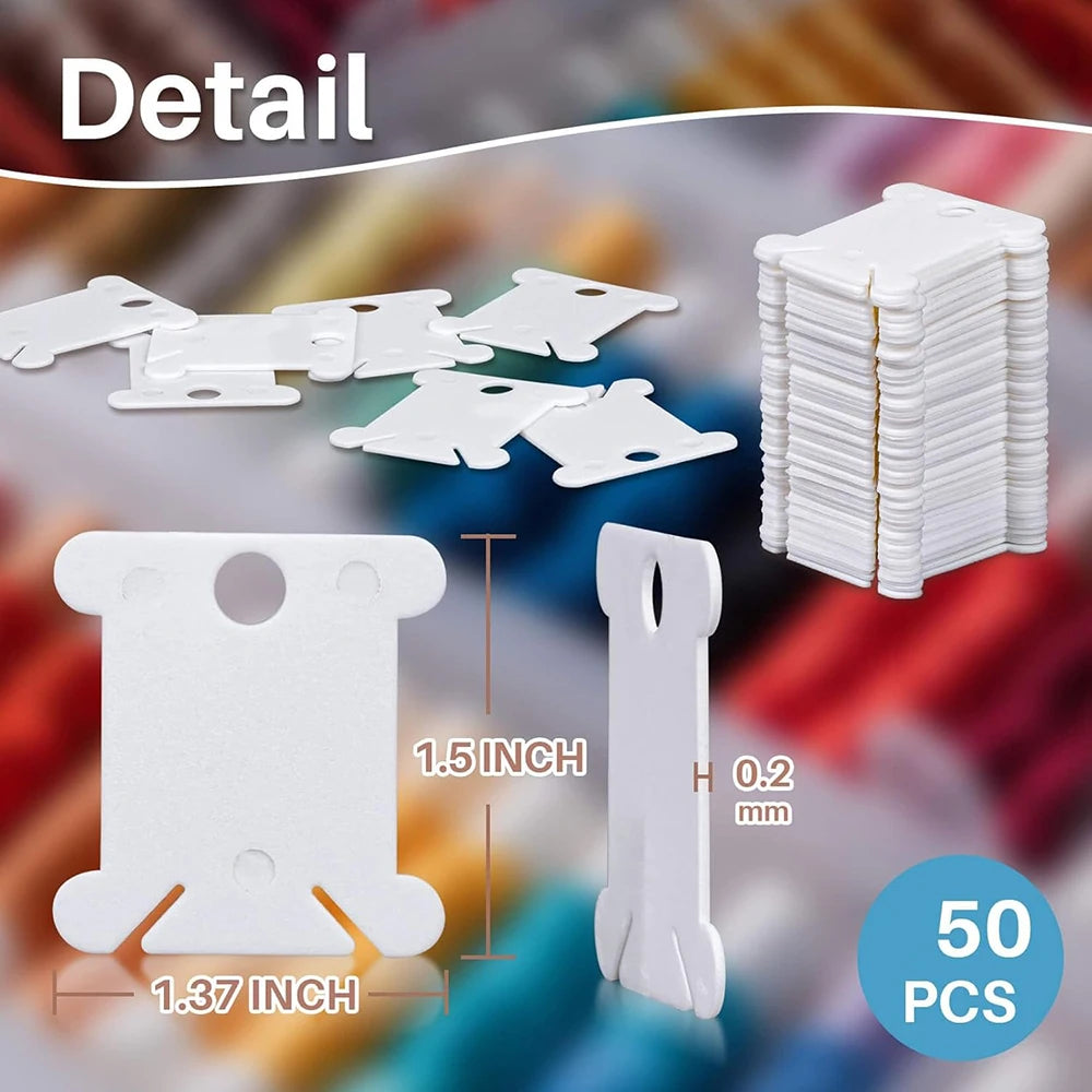 Plastic Embroidery Floss Bobbins