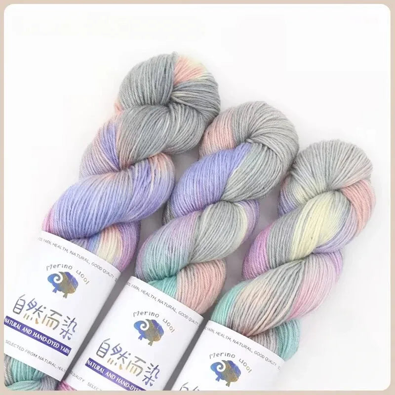 100g 270Meters Handmade Dyed Wool Yarn